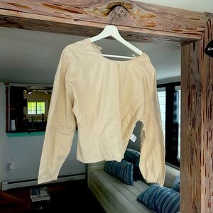 Banana Republic Cream Long Sleeve Top size 14. Firm
Price